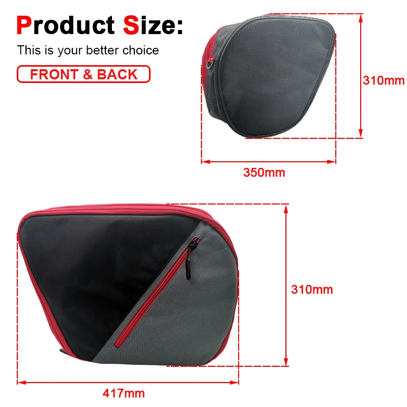 Novo para yamaha tracer 9 / 90 - Motorcycle Saddlebag Liner Inner Bags avaliação e preço