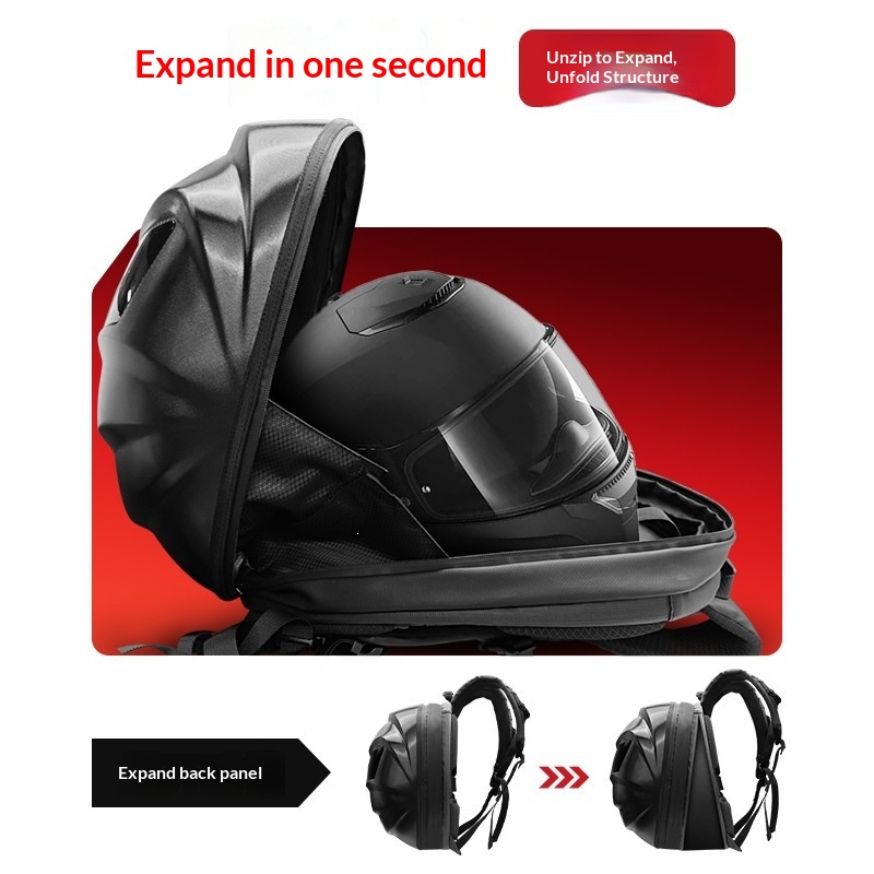 Mochila de moto com LED, à pro - Motorcycle Helmet Backpack Waterproof Led avaliação e preço