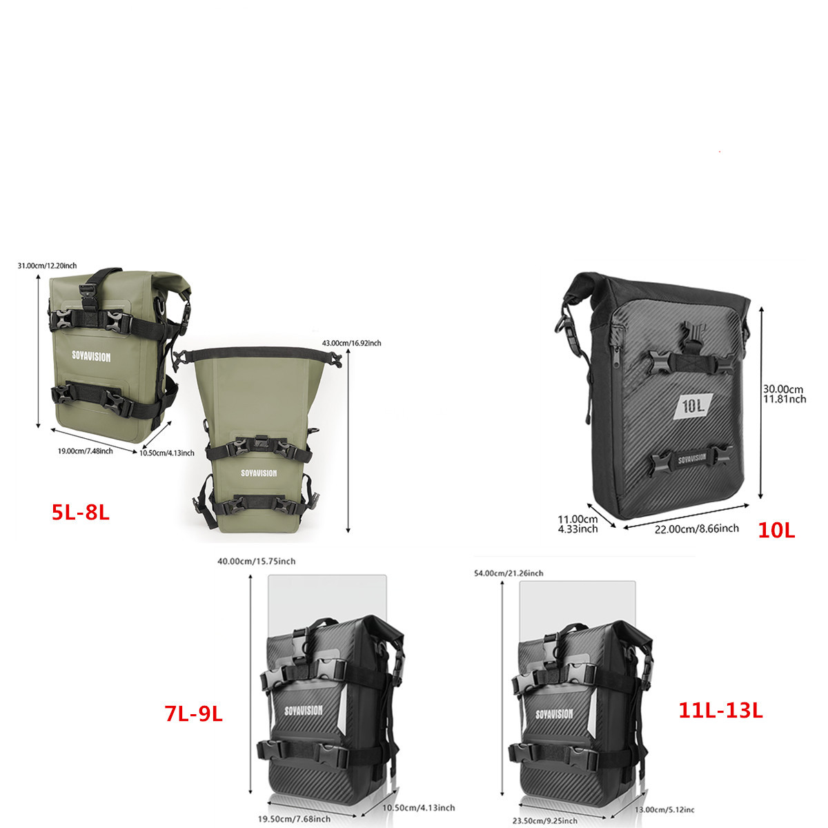 Bolsa de Proteção para Moto AD - Motorcycle Crash Bar Waterproof Dry Bag avaliação e preço