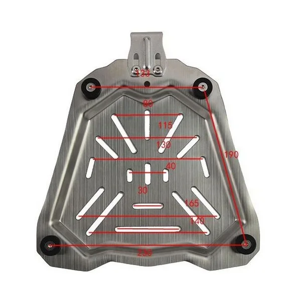 45L/55L 65L Universal Motocicl - Aluminum Top Case Luggage Box 45L 55L avaliação e preço