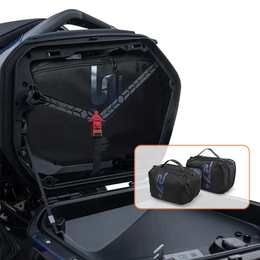 Novo saco de bagagem à prova d - Motorcycle Saddlebag Liner Inner Bags avaliação e preço