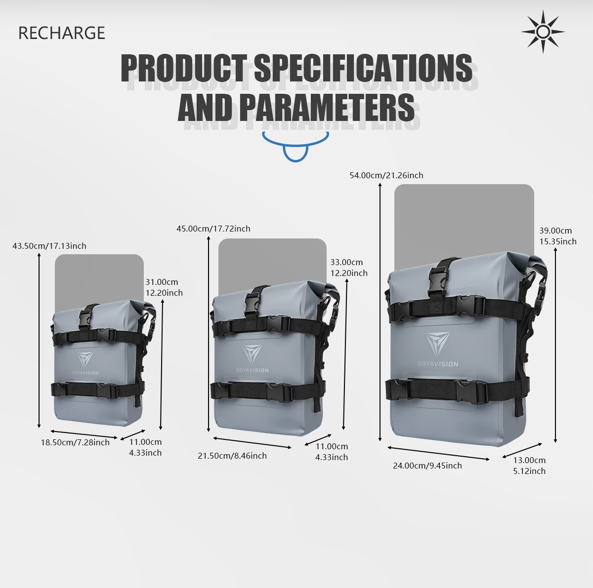 Bolsa Seca Refletiva Universal - Motorcycle Crash Bar Waterproof Dry Bag avaliação e preço