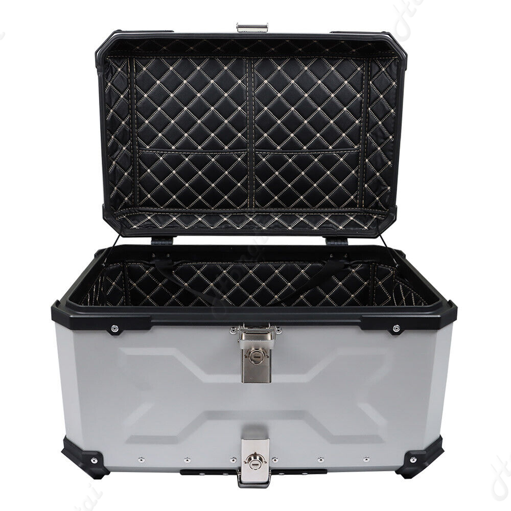 Baú de Alumínio 65L para Motoc - Aluminum Top Case Luggage Box 45L 55L avaliação e preço