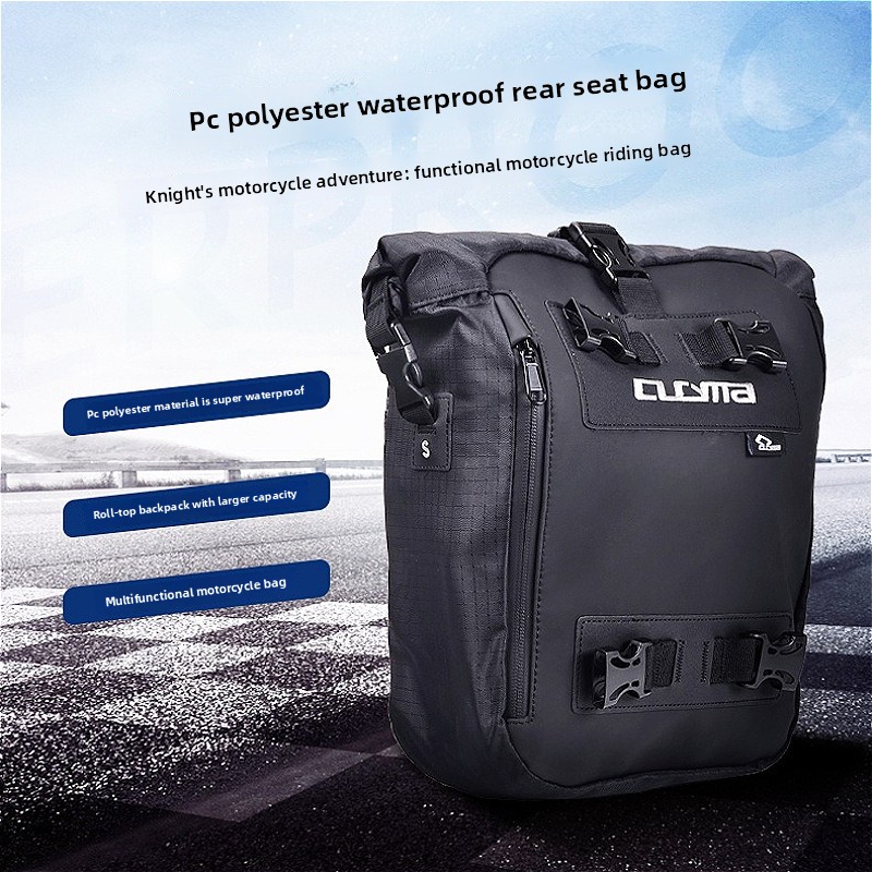 Bolsa Traseira Impermeável par - Motorcycle Tail Bag Waterproof Roll Top avaliação e preço