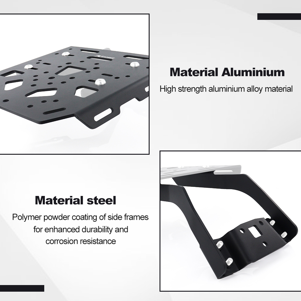Suporte Traseiro para Bagageir - Motorcycle Luggage Rack Rear Carrier Steel avaliação e preço