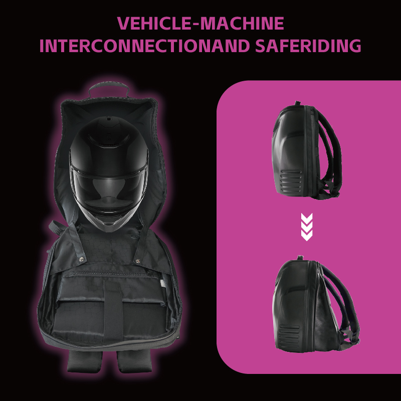 Mochilas LED para Homens, Moch - Motorcycle Helmet Backpack Waterproof Led avaliação e preço