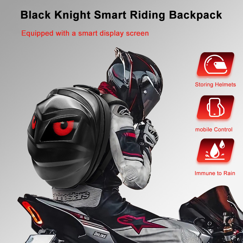Mochila de Motociclista Loy Bl - Motorcycle Helmet Backpack Waterproof Led avaliação e preço