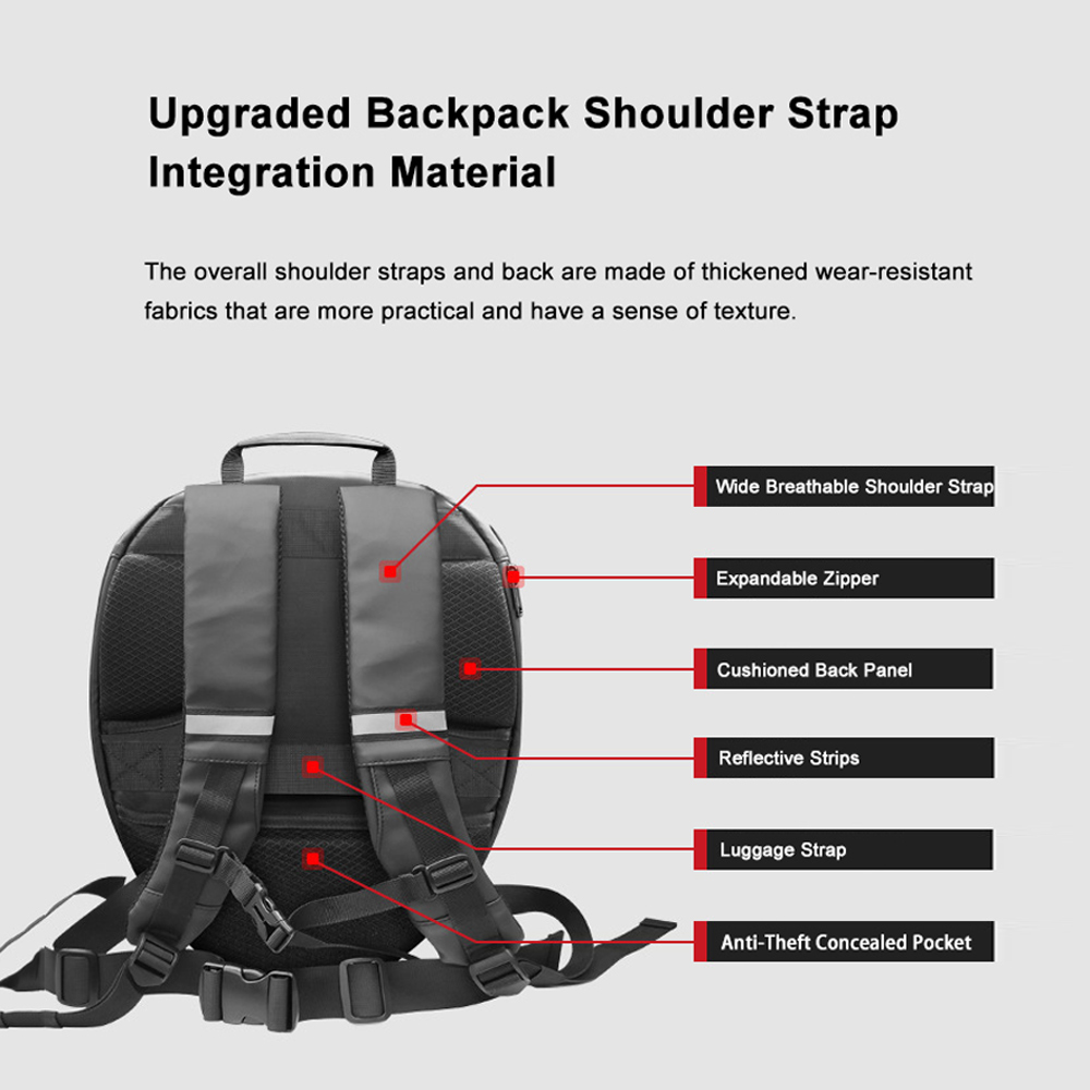 Mochila de Motociclista Loy Bl - Motorcycle Helmet Backpack Waterproof Led avaliação e preço