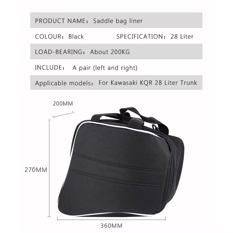 Bolsas Internas para Motocicle - Motorcycle Saddlebag Liner Inner Bags avaliação e preço